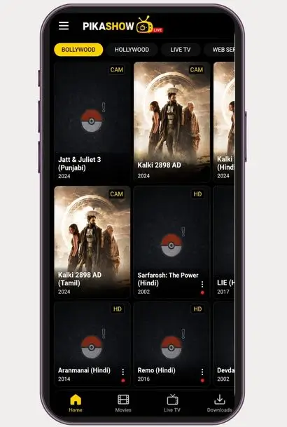 Pikashow APK Screenshot